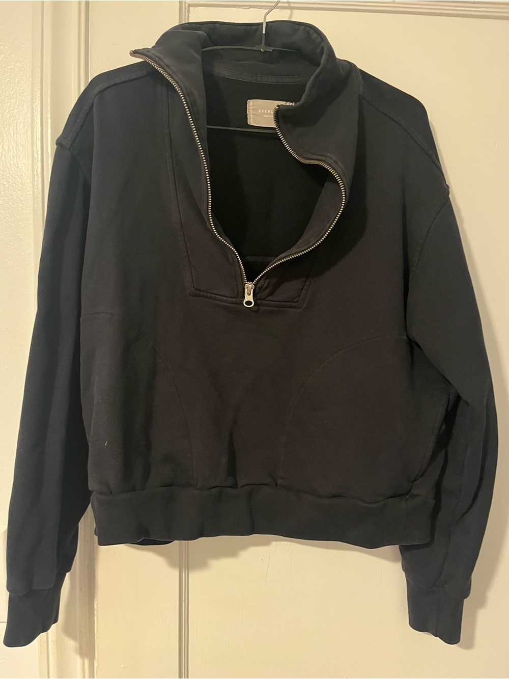 Everlane Black Quarter-Zip Women’s Pullover
